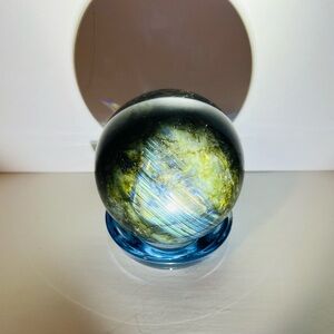 Mystical Blue and Green Glass Sphere